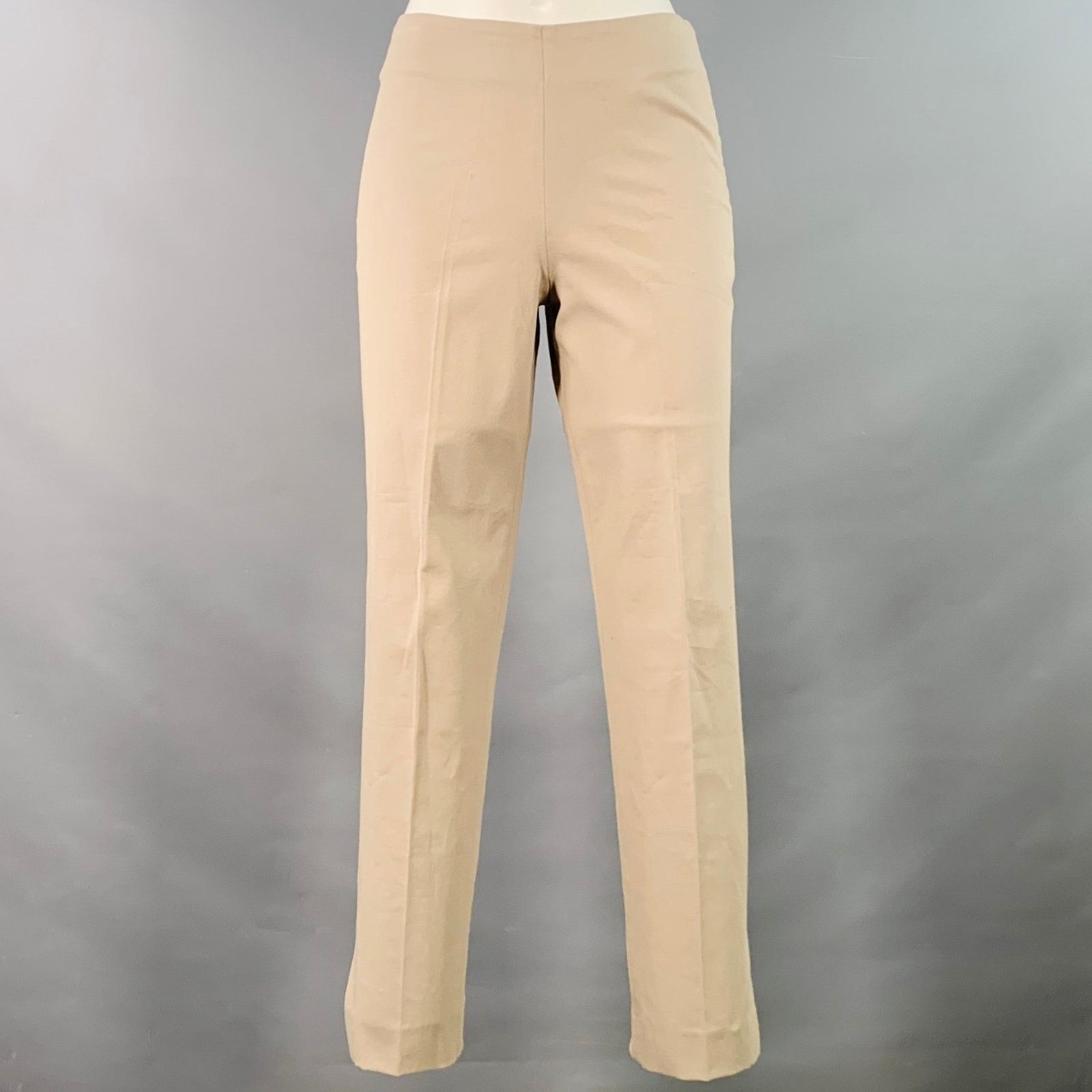 Other RIVAMONTI Size 2 Khaki Cotton Blend Narrow Leg Dress Pants Size 26" / US 2 / IT 38 - 1 Thumbnail