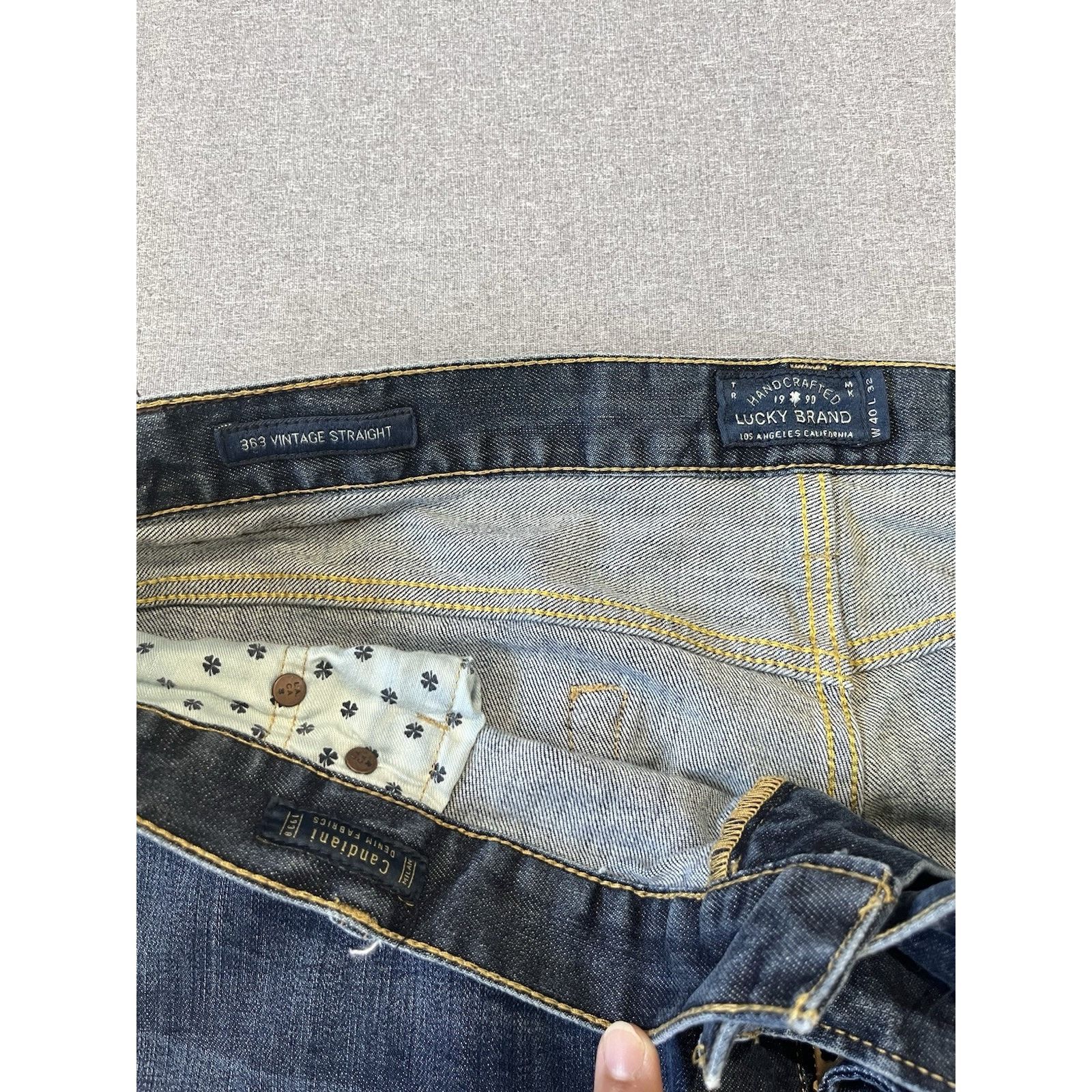 Lucky Brand Lucky Brand Jeans Men 40x32 Blue Medium Wash Cotton Stretch Size US 40 / EU 56 - 5 Thumbnail