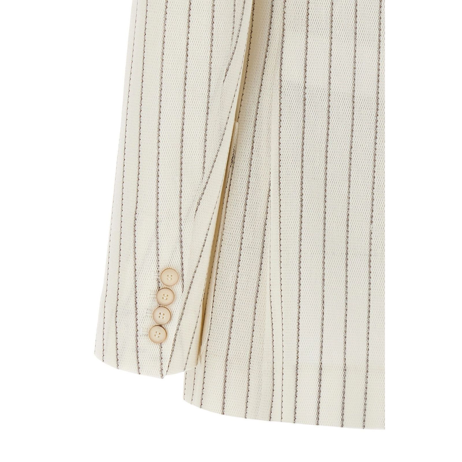 Max Mara MAX MARA Jadi White Striped Linen Blazer Jacket New & Authen Size XL / US 12-14 / IT 48-50 - 4 Thumbnail