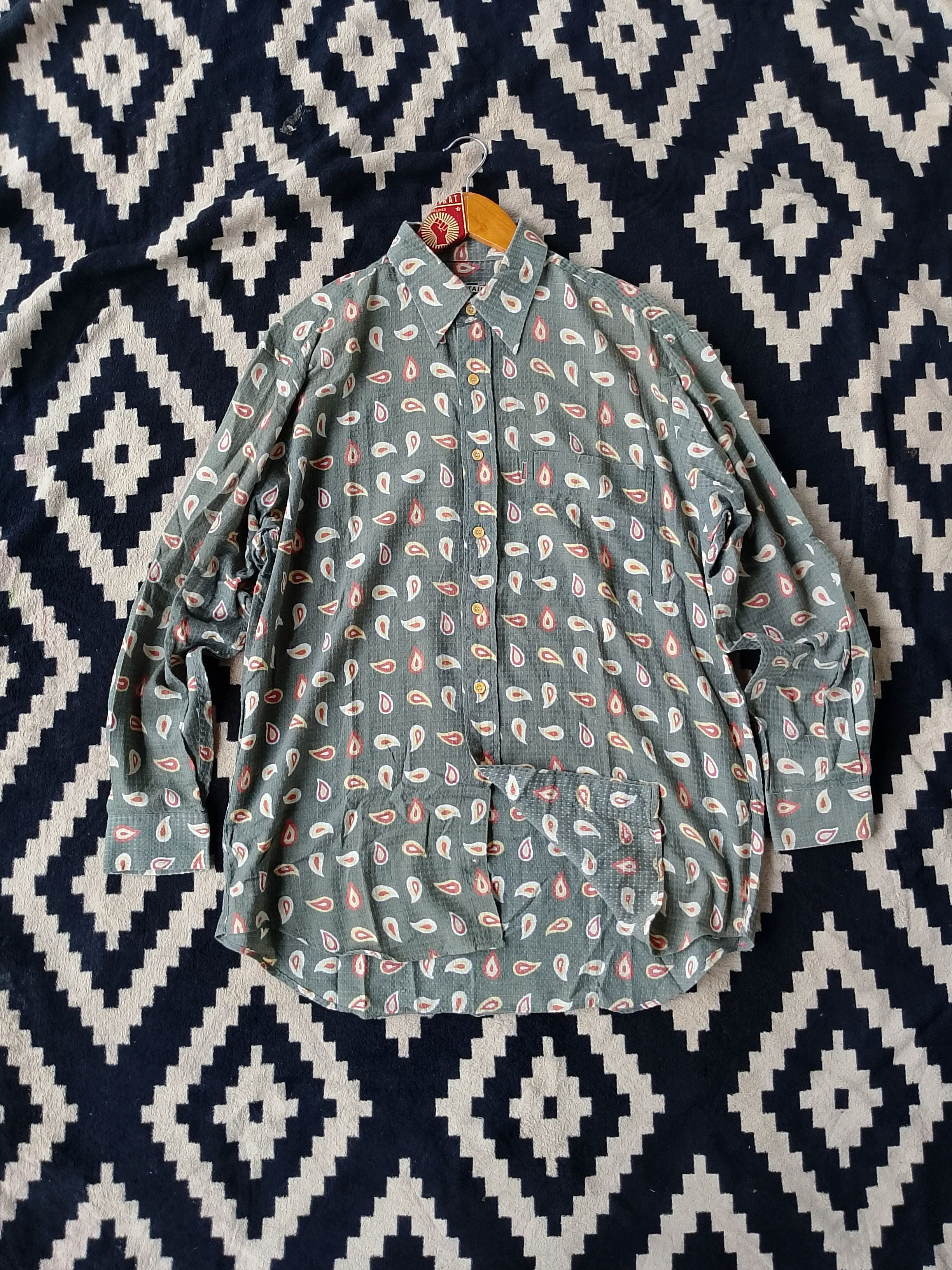 Tom Tailor Vintage Tom Tailor Supreme Fit Paisley Shirt Size US L / EU 52-54 / 3 - 2 Thumbnail