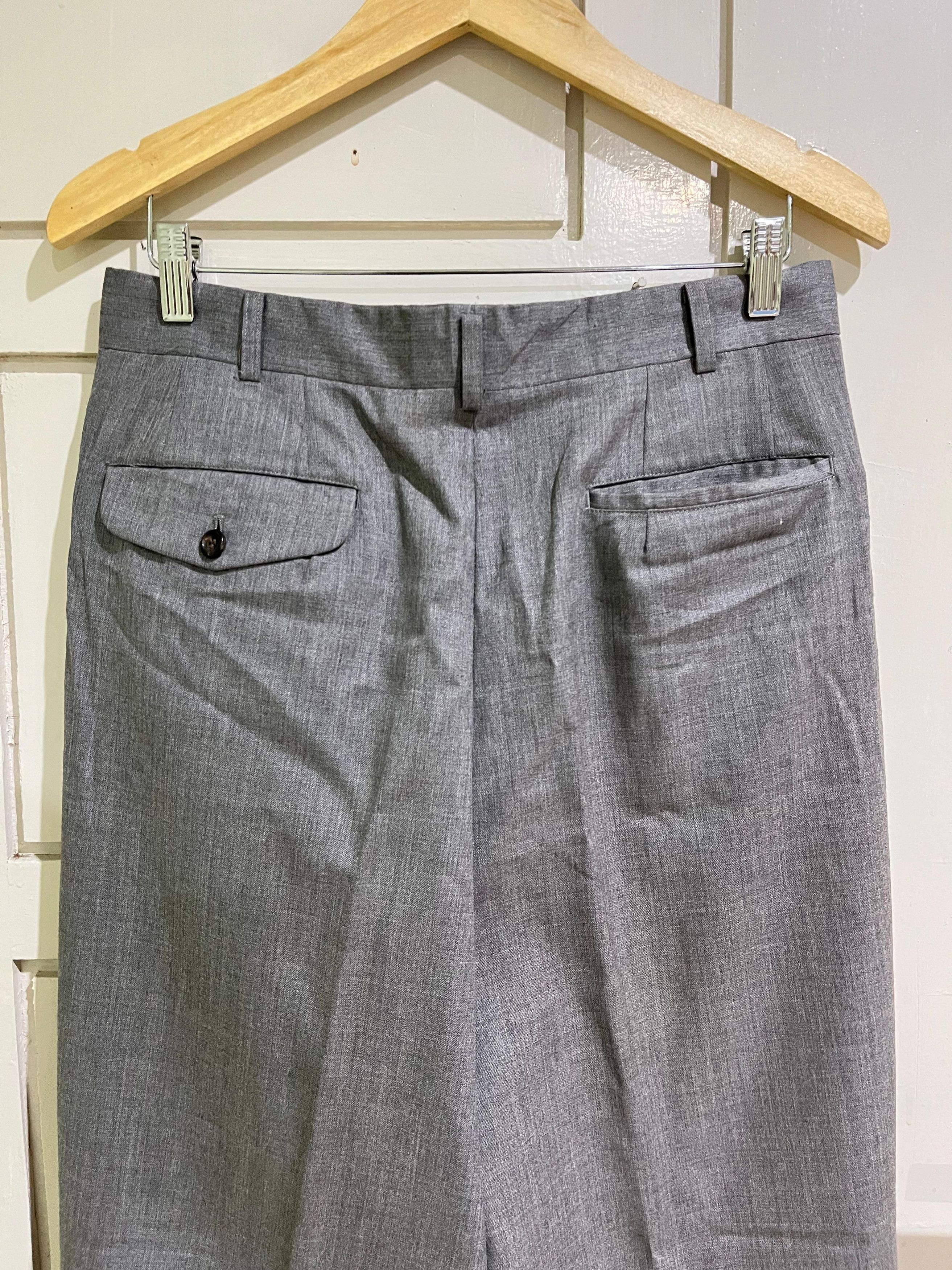 Comme des Garcons Homme Vintage AD1989 Comme des Garcons Homme Wool Trouser Pants Size US 32 / EU 48 - 6 Thumbnail