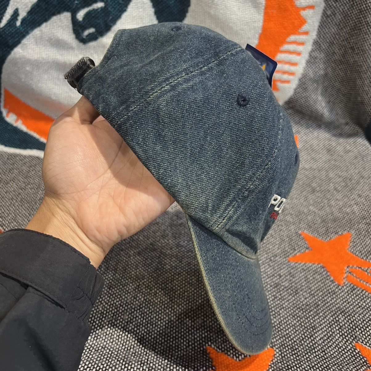 Polo Ralph Lauren × Vintage Ralph lauren polo sport denim cap Size ONE SIZE - 4 Thumbnail