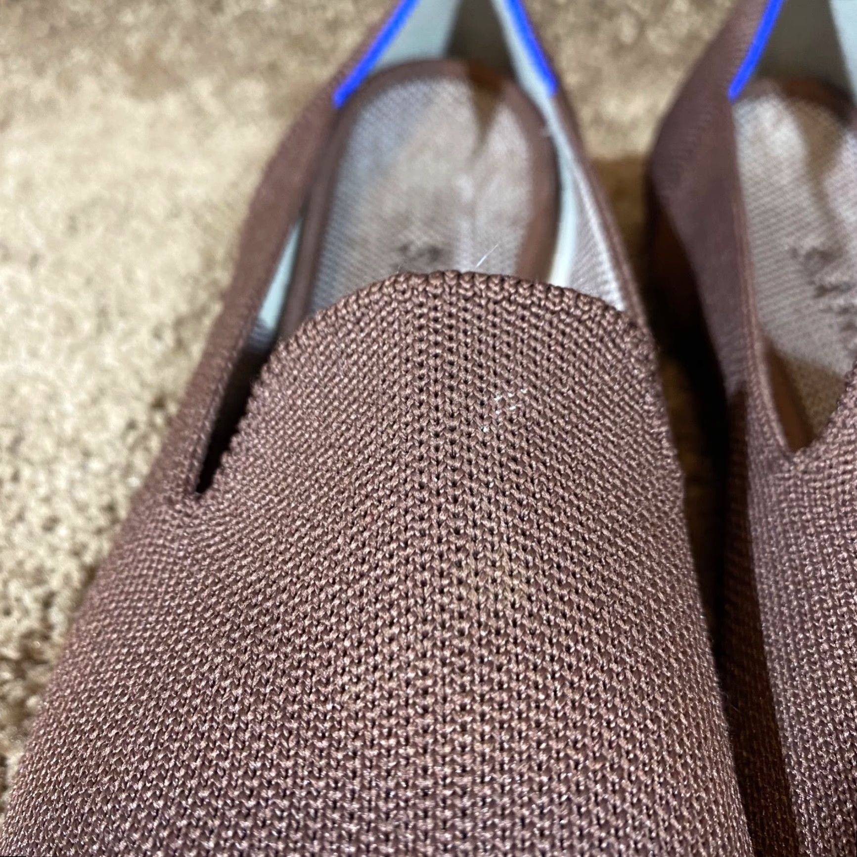 Vintage Rothy's Womens 8.5 Ballet Flats Round Toe Workwear Authentic Maroon Burgundy Size US 8.5 / IT 38.5 - 5 Thumbnail