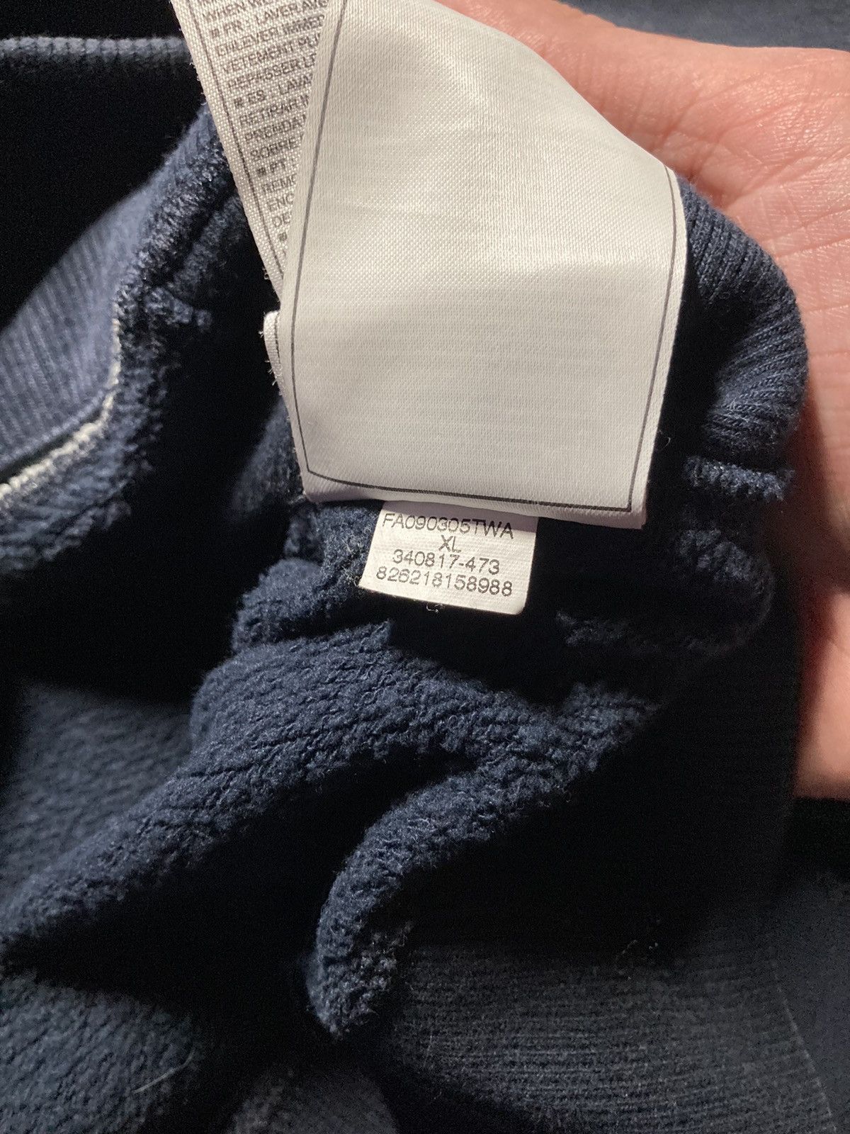 Nike × Vintage ⛩️Vintage Nike Zip Hoodie Navy Black Y2K baggy sun faded boxy Size US XL / EU 56 / 4 - 6 Thumbnail