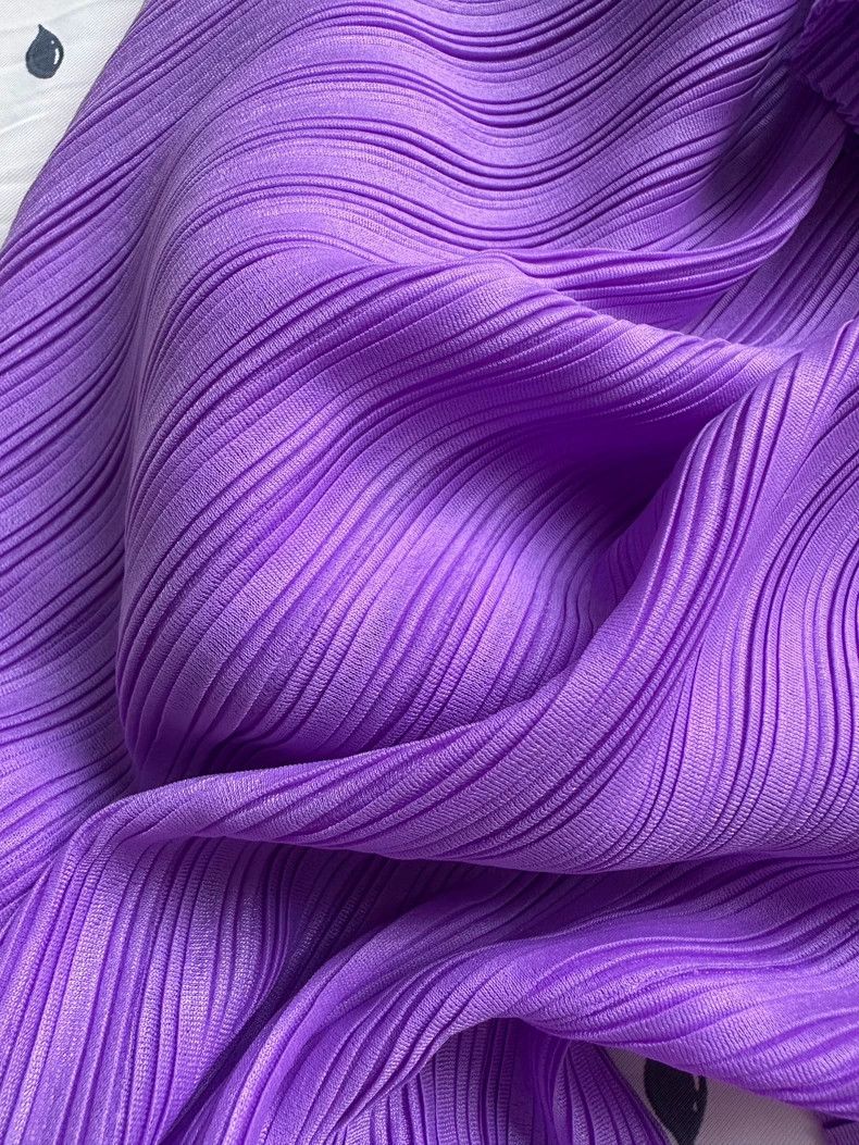 Issey Miyake Issey Miyake size:3 Purple pleated long-sleeved shirt Size XS / US 0-2 / IT 36-38 - 6 Thumbnail