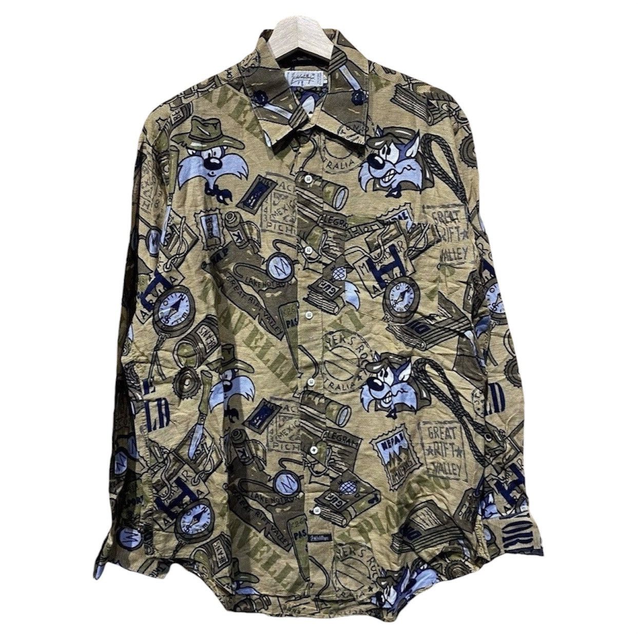Jean Charles De Castelbajac Vintage JC de Castelbajac x Looney Tunes AOP Button Up Shirt Size US XL / EU 56 / 4 - 1 Thumbnail
