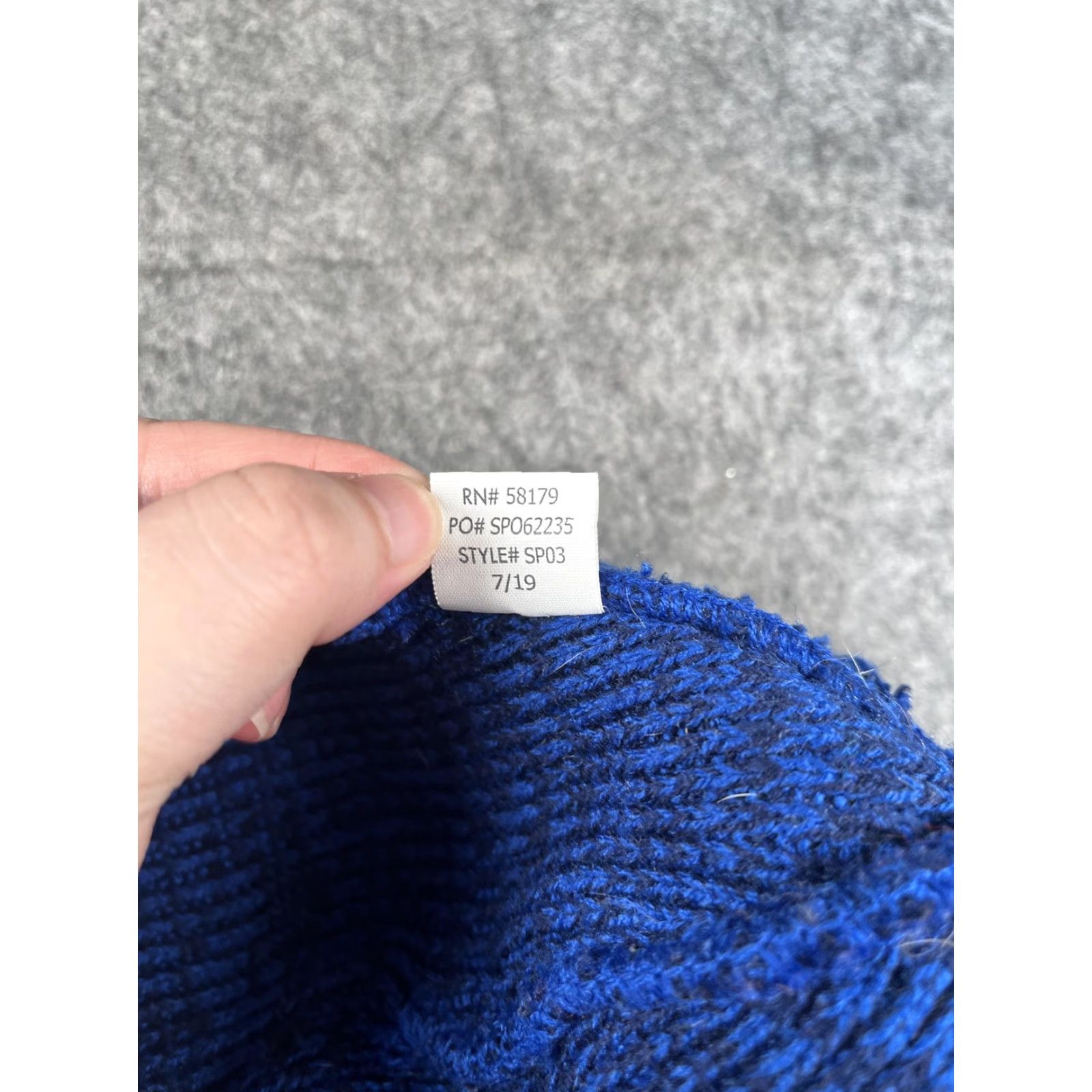 Vintage Dog Walker Hat Beanie Mens One Size Blue Knit Stretch Winter Logo Casual Size ONE SIZE - 8 Thumbnail