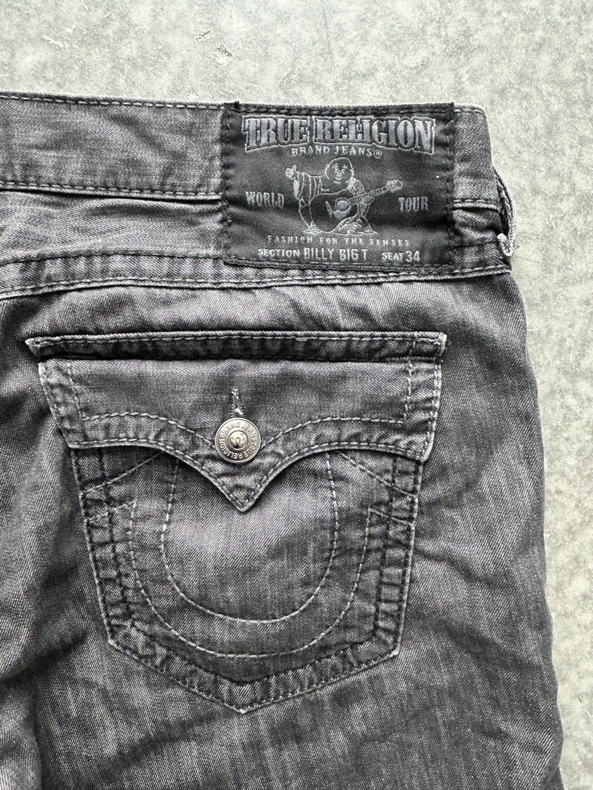 True Religion Vintage Y2K True Religion Jean Shorts Size US 42 / EU 58 - 2 Thumbnail