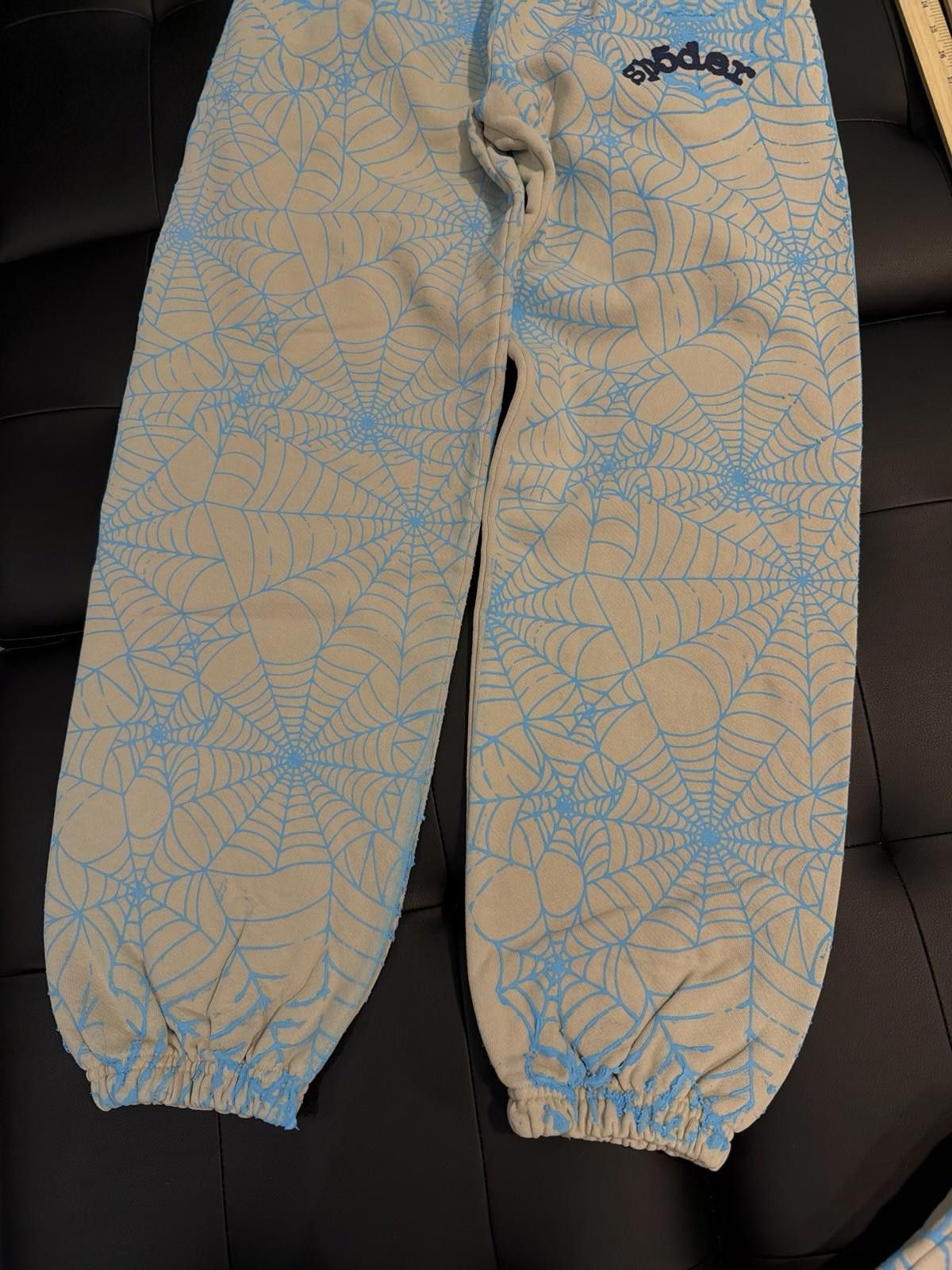 Sp5der Size S - Sp5der Worldwide Blue Sweatpants Spider Authentic Size US 30 / EU 46 - 3 Thumbnail
