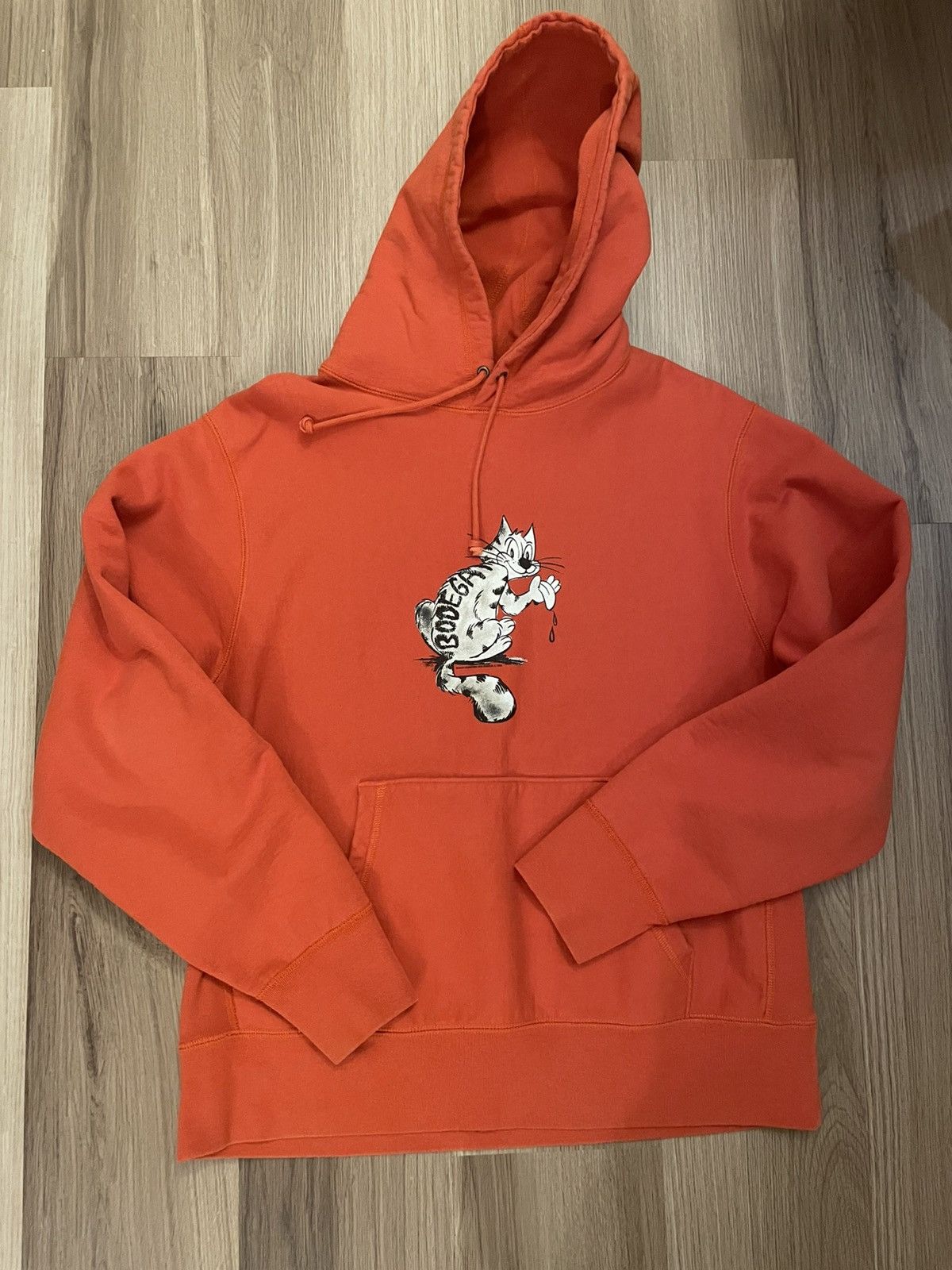 Bodega Orange Bodega Cat hoodie Size US L / EU 52-54 / 3 - 1 Thumbnail