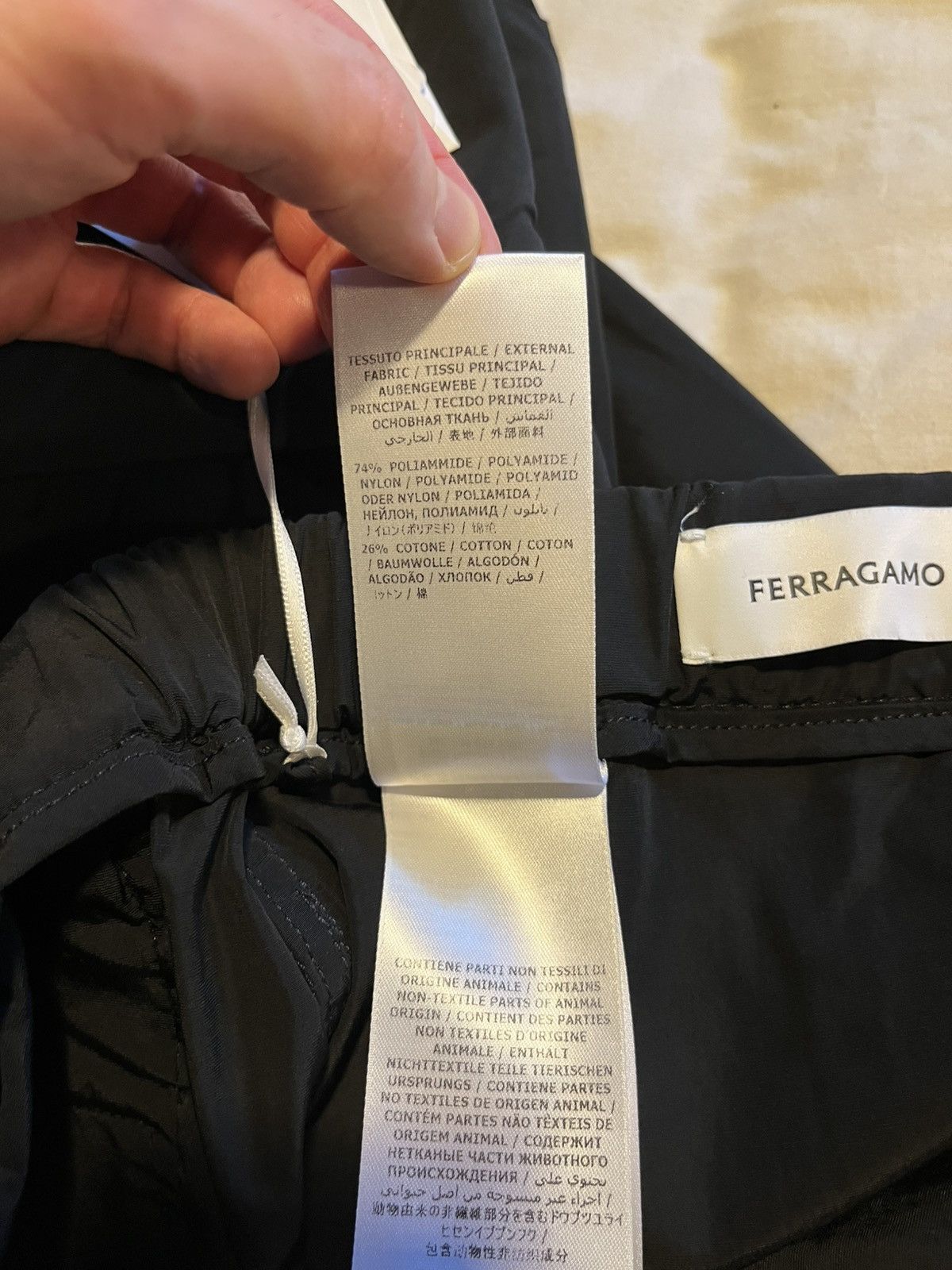 Salvatore Ferragamo Ferragamo nylon wide leg pants. Size US 34 / EU 50 - 11 Thumbnail