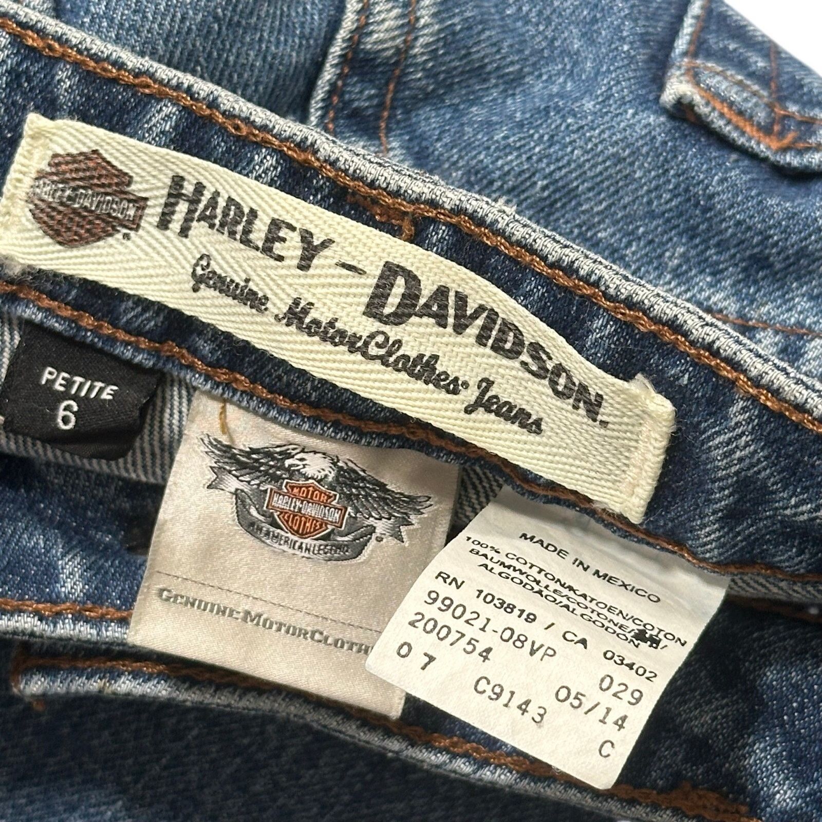 Harley Davidson Harley-Davidson Relaxed Thigh Bootcut Jeans Petite Size 6 Size 28" / US 6 / IT 42 - 10 Thumbnail