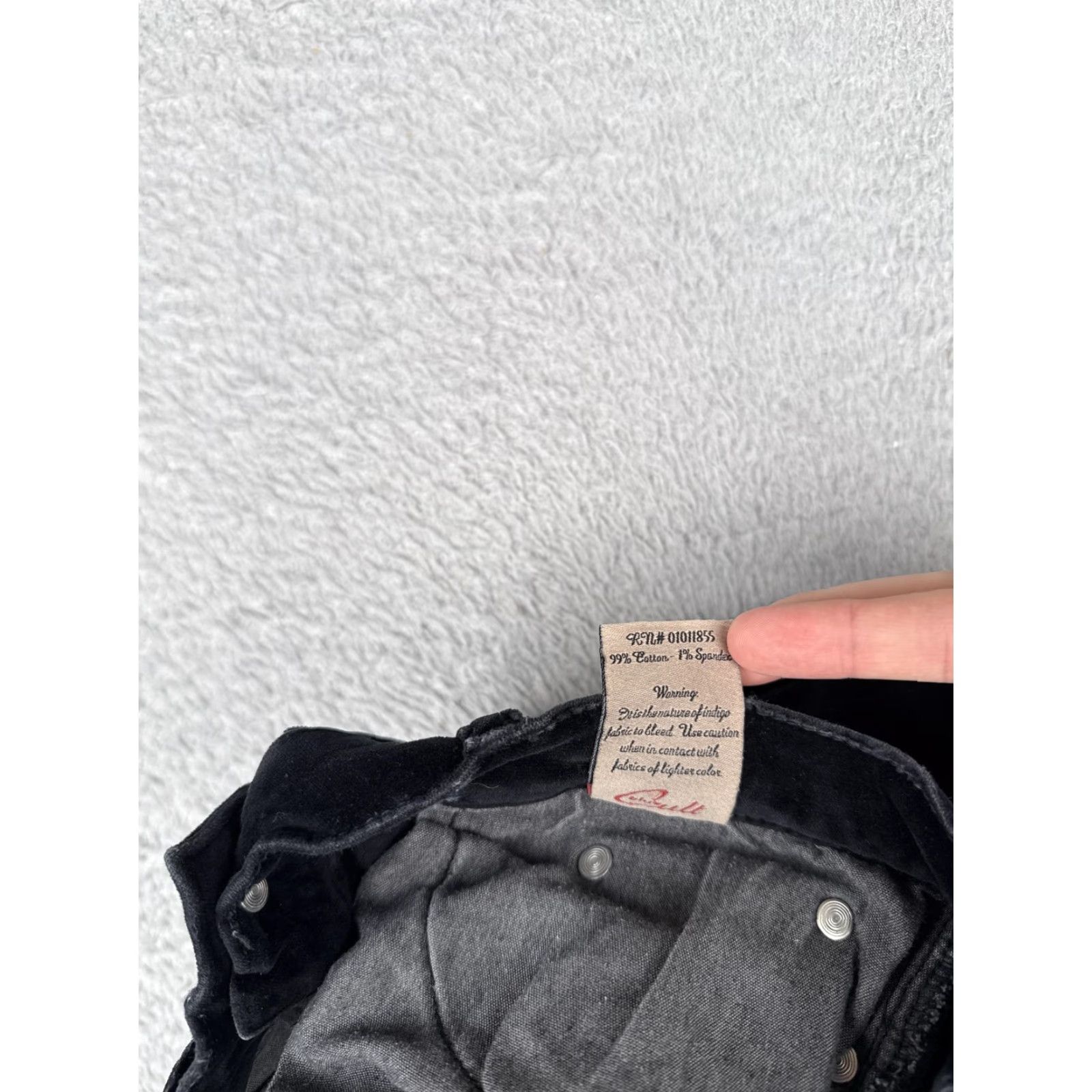 Velvet Blue Cult Jeans Womens 27 Black Velvet Weaver Straight Leg 5 Pocket Stretch Size 27" / US 4 / IT 40 - 7 Thumbnail