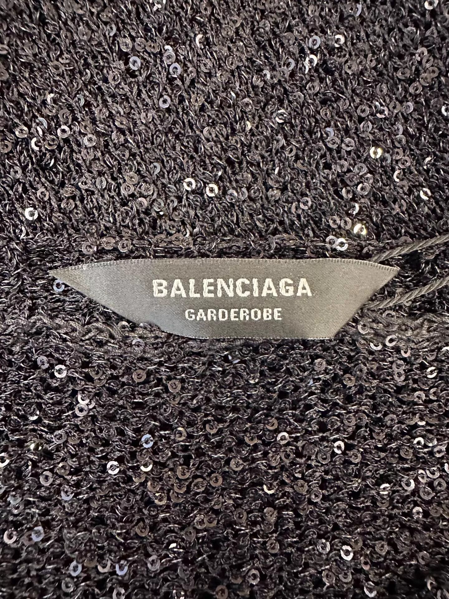 Balenciaga Balenciaga sequin star logo knit top women's black S Size S / US 4 / IT 40 - 5 Thumbnail