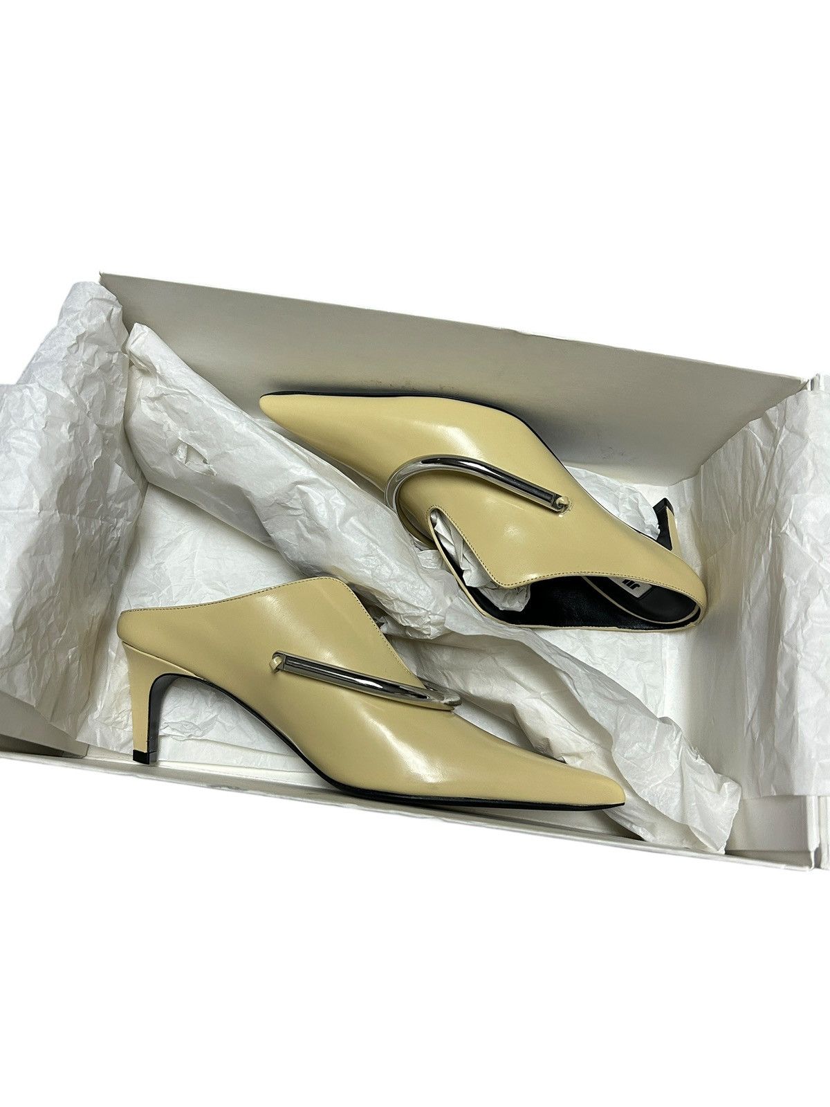 Jil Sander Shiny Spazzolato Heel Size US 6.5 / IT 36.5 - 8 Thumbnail