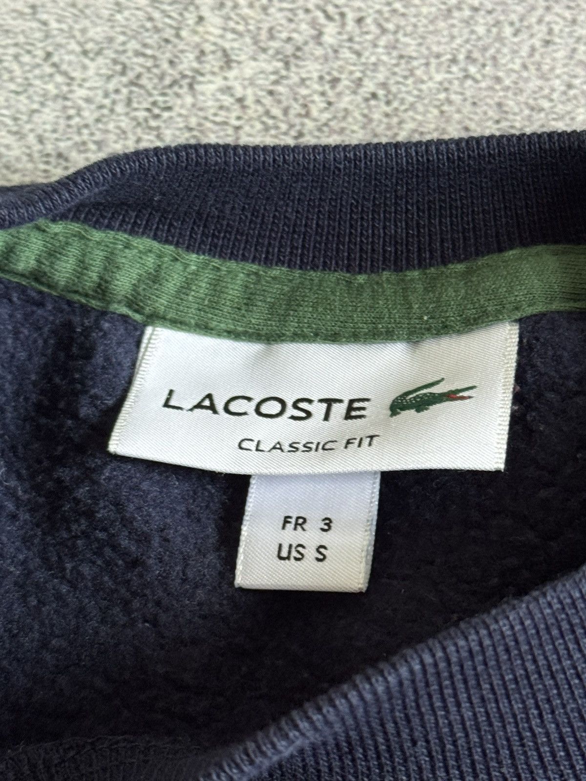 Designer × Lacoste Lacoste S big logo sweatshirt jumper pullover long sleeve Size US S / EU 44-46 / 1 - 5 Thumbnail