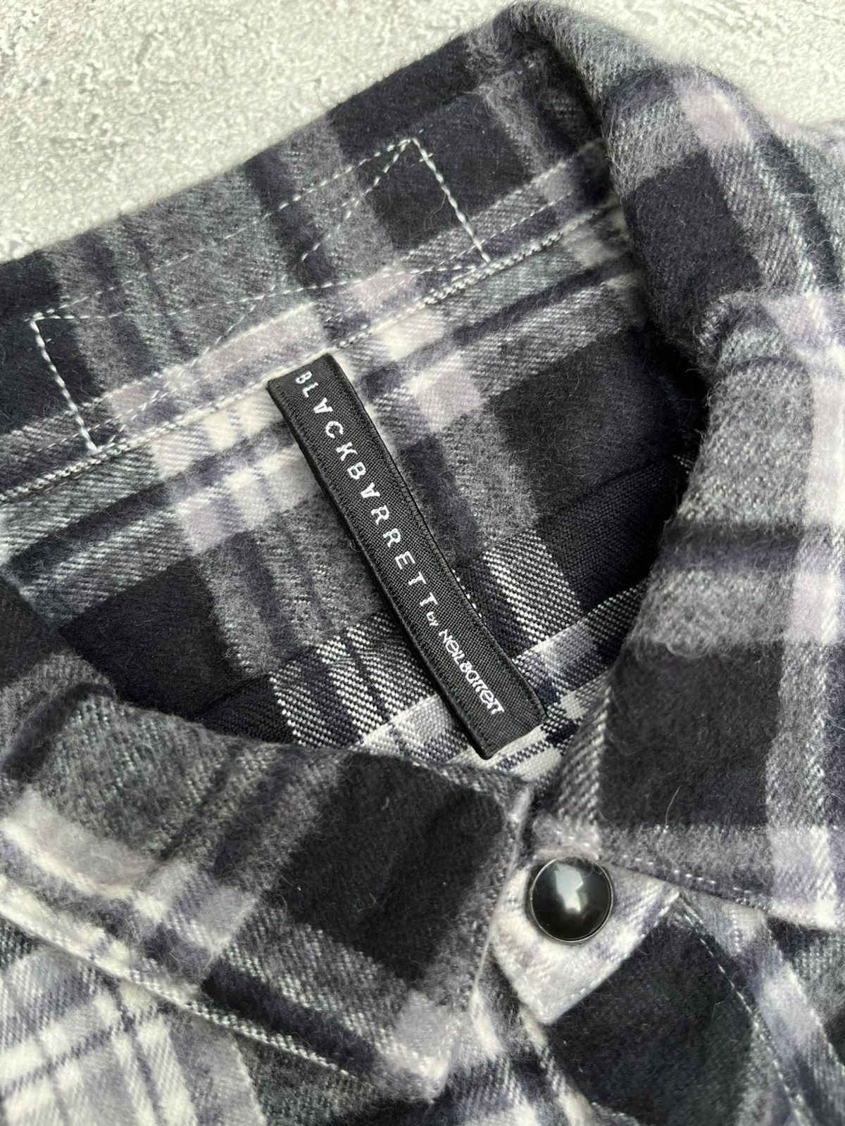 Designer × Japanese Brand × Neil Barrett Neil Barrett Wool Shirt Size XS / US 0-2 / IT 36-38 - 7 Thumbnail