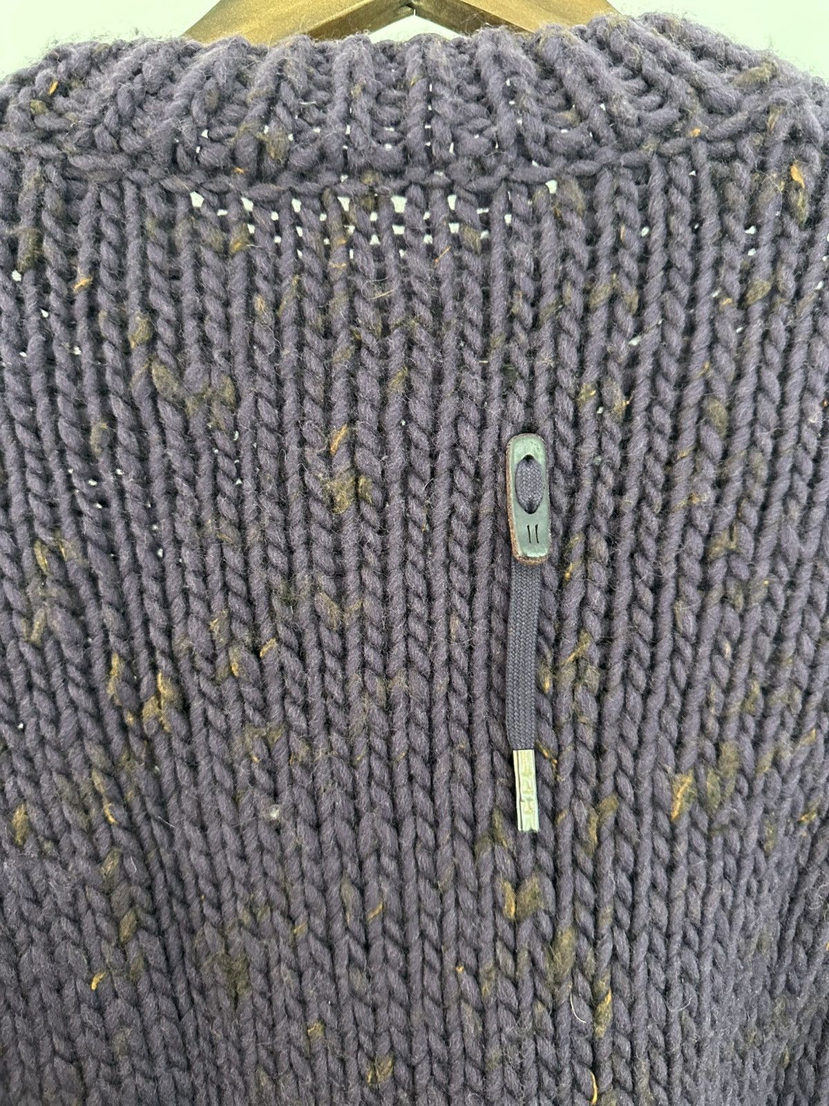 Boris Bidjan Saberi Boris Bidjan Saberi Murex Purple KN7 Sweater Hand Knit Size US S / EU 44-46 / 1 - 3 Thumbnail