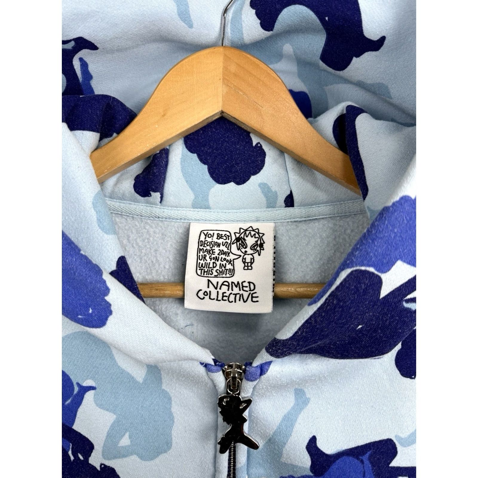 Named Collective Named Collective Y2K Sexy Girl Camo Baggy Zip Up Hoodie M/L Size US M / EU 48-50 / 2 - 5 Thumbnail