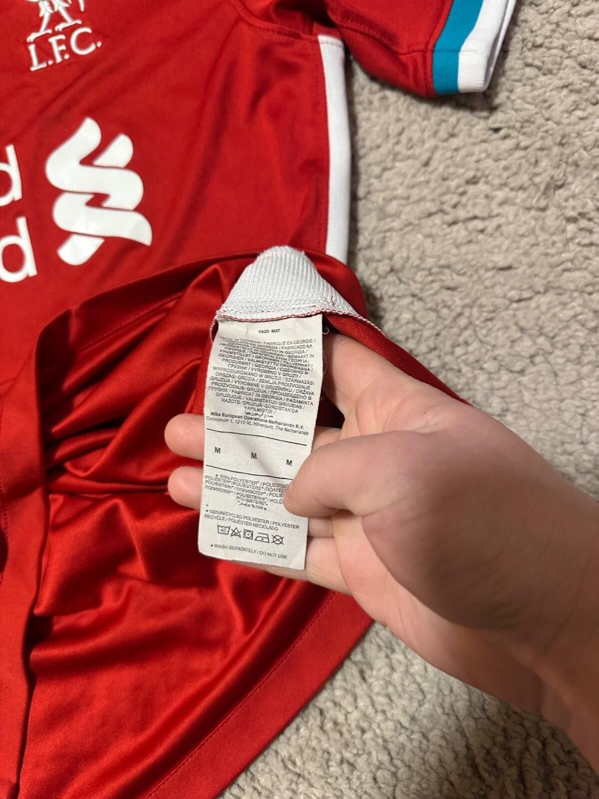 Nike LIVERPOOL 2020/21 FOOTBALL SHIRT SOCCER JERSEY NIKE SZ M Size US M / EU 48-50 / 2 - 5 Thumbnail