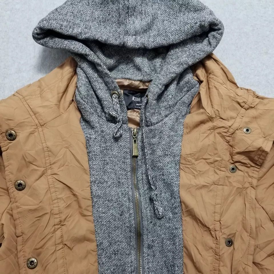 Other Active USA Jacket Womens Medium Brown Full Zip Hooded Size M / US 6-8 / IT 42-44 - 5 Thumbnail