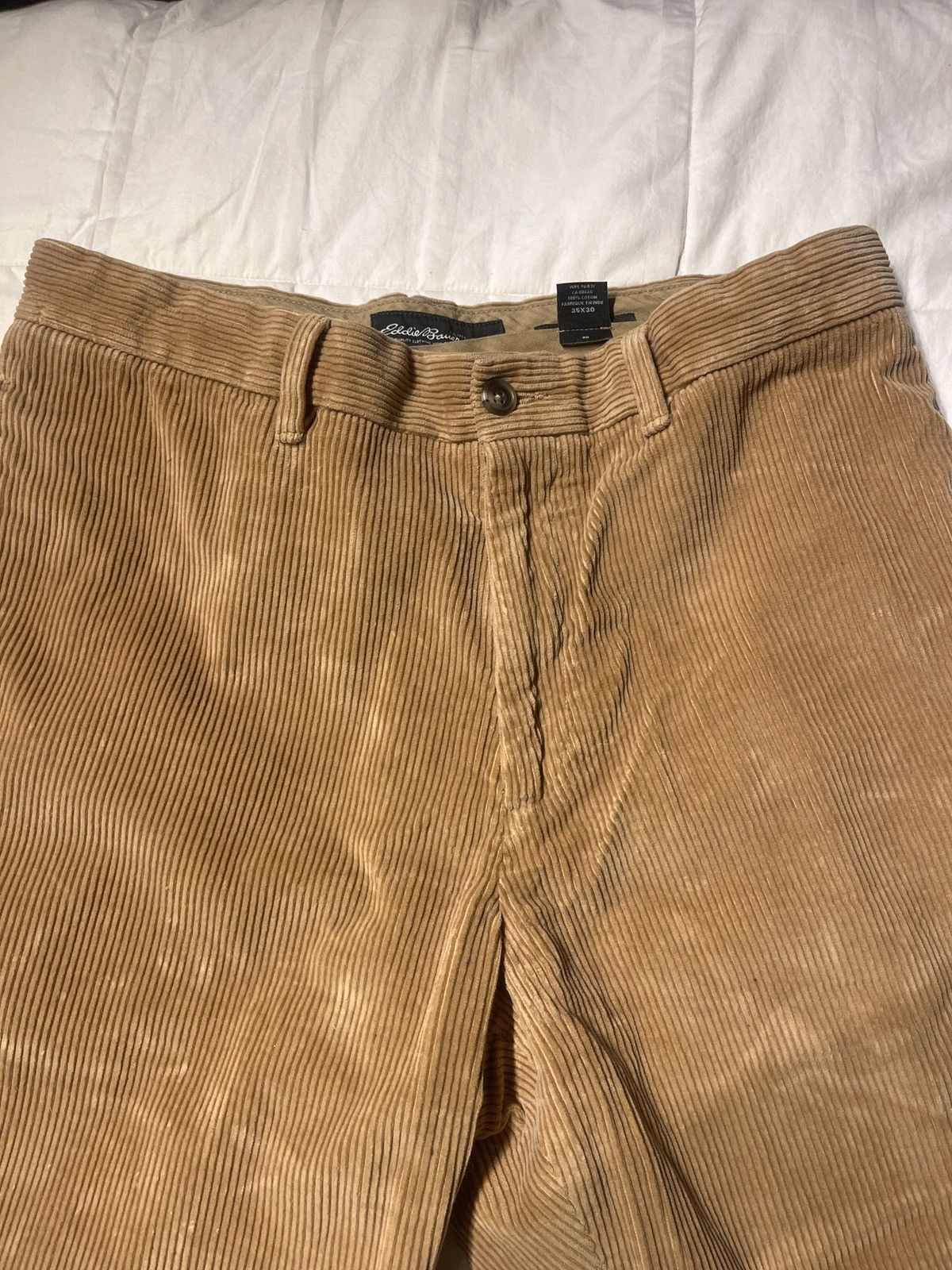 Eddie Bauer × Vintage Vintage tan corduroy thrifted Eddie Bauer Pants Size US 35 - 3 Thumbnail