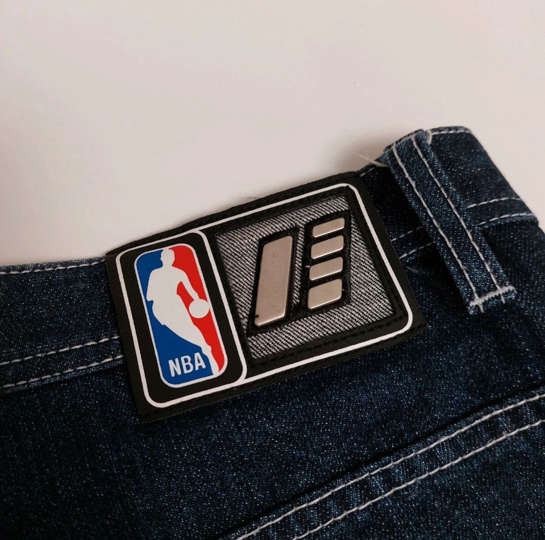 NBA 90s NBA UNK Denim Jeans Shorts Size US 34 / EU 50 - 5 Thumbnail
