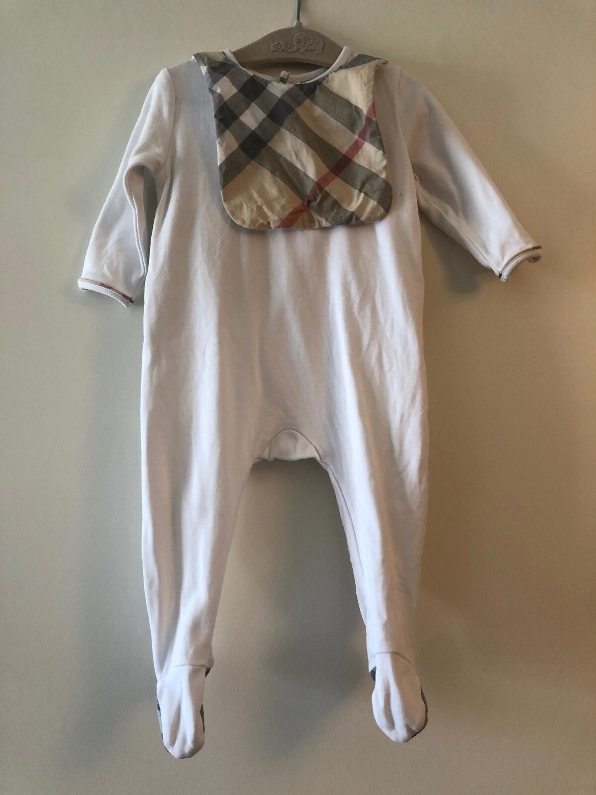 Burberry Burberry One Piece with Snap-On Bib Size 6M/67cm Size ONE SIZE - 1 Thumbnail