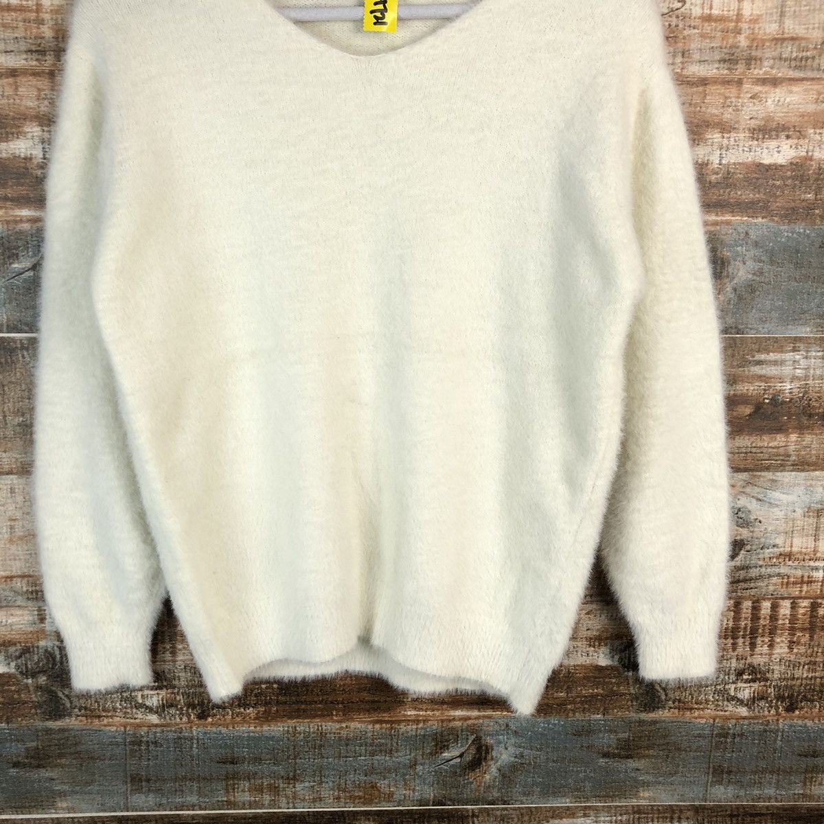 Vintage Dre Skip White mohair shaggy Knitwear #A1721 Size M / US 6-8 / IT 42-44 - 6 Thumbnail