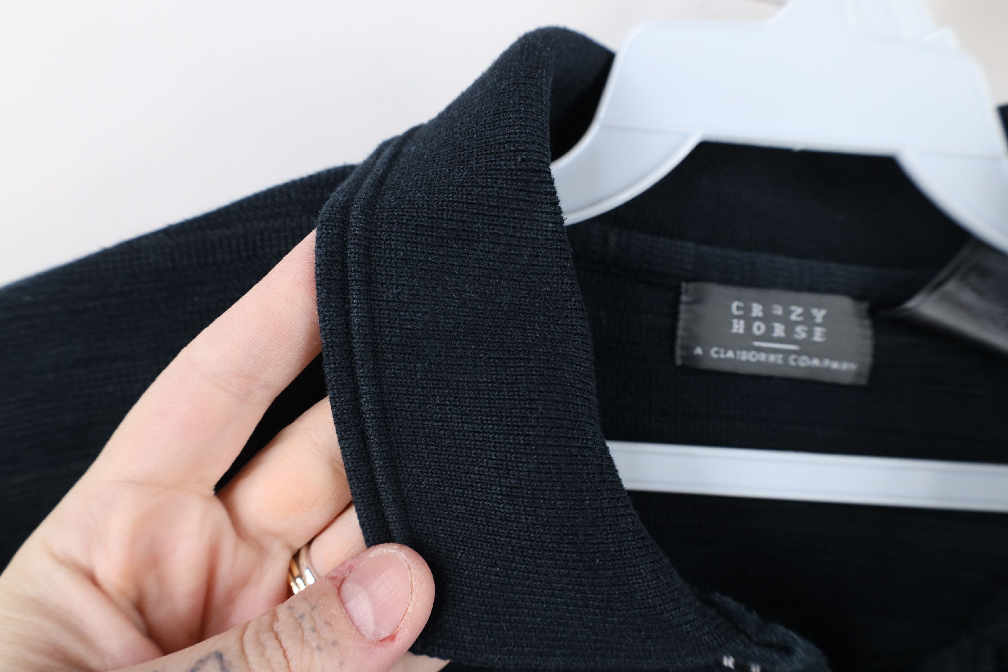 Vintage Vintage 90s Streetwear Thermal Knit Long Sleeve Rugby Polo Size US L / EU 52-54 / 3 - 5 Thumbnail