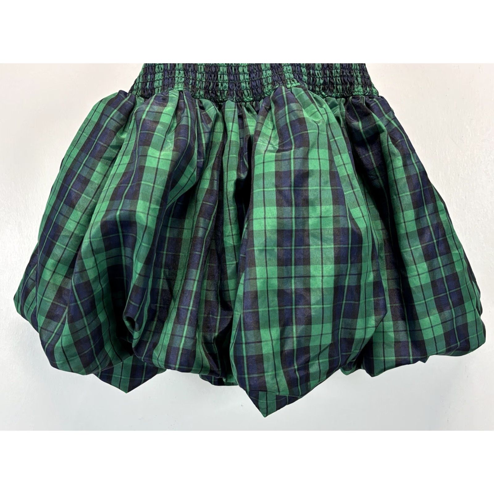 Vintage Luella Bartley for Target Mini Bubble Dress Sz 1 Green Navy Tartan Plaid Emo Size XS / US 0-2 / IT 36-38 - 5 Thumbnail