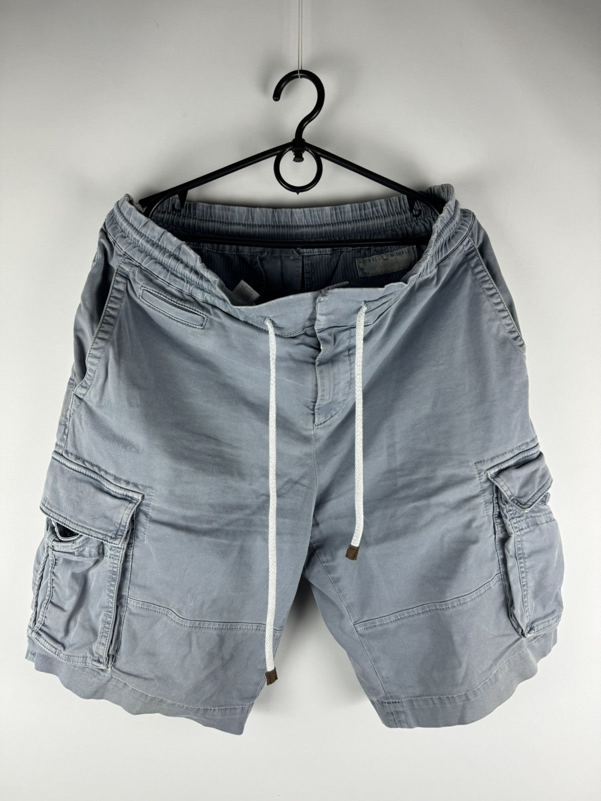 Brunello Cucinelli Brunello Cucinelli Cargo Multipocket Shorts Light Blue 🇮🇹 Size US 34 / EU 50 - 1 Thumbnail