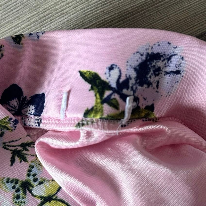 Other no brand pink butterfly high waisted skirt Size 26" / US 2 / IT 38 - 3 Thumbnail