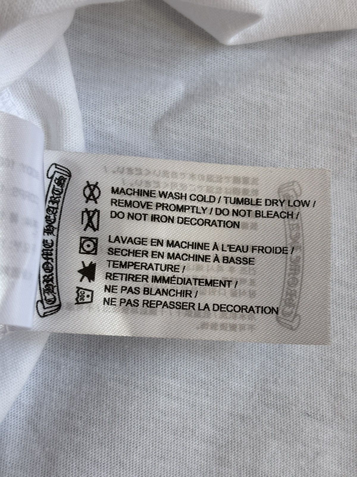Chrome Hearts Chrome Hearts White Scroll Tee Size US M / EU 48-50 / 2 - 7 Thumbnail