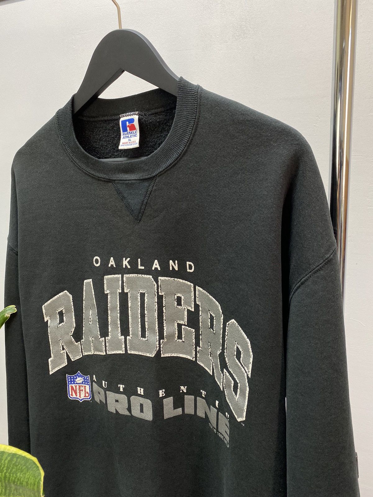 NFL × Russell Athletic × Vintage 1995 RAIDERS FOOTBALL SWEATSHIRT / MADE IN USA RUSSELL Size US XXL / EU 58 / 5 - 7 Thumbnail