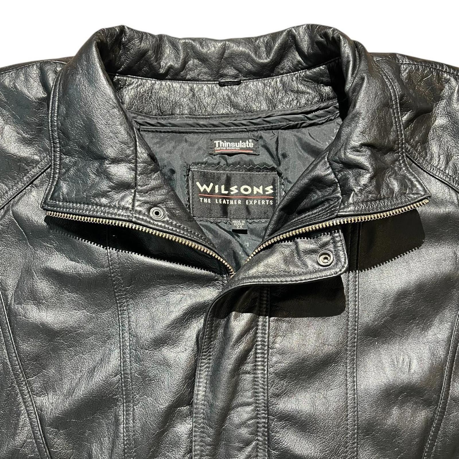 Wilsons Leather VTG Wilsons Leather Thinsulate 2-in-1 Lined Leather Jacket Size XXL / US 16-18 / IT 52-54 - 3 Thumbnail
