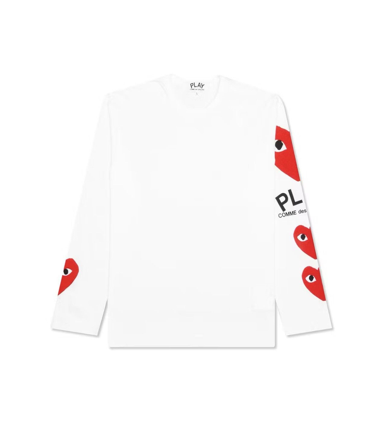 Comme des Garcons Comme Des Garçons PLAY Play Red Printed Sleeves Size US M / EU 48-50 / 2 - 1 Thumbnail