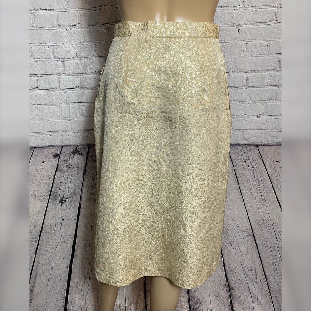 Other Tucker NYC Gold Front Button Skirt Size S Size 28" / US 6 / IT 42 - 4 Thumbnail