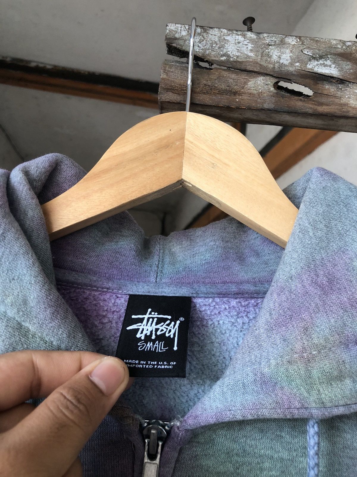 Stussy Rare❗️Stussy Tie Dye Big Logo Sweater Hoodie y2k Size US S / EU 44-46 / 1 - 7 Thumbnail