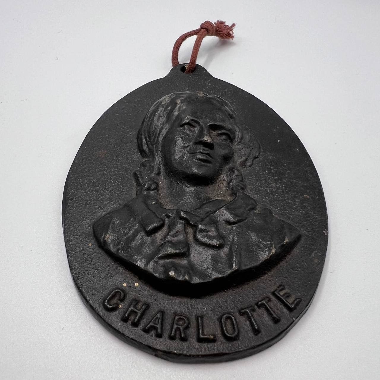 Vintage Vintage Wall Hanging Cast Iron Relief Panno Plaque Charlotte Size ONE SIZE - 7 Thumbnail