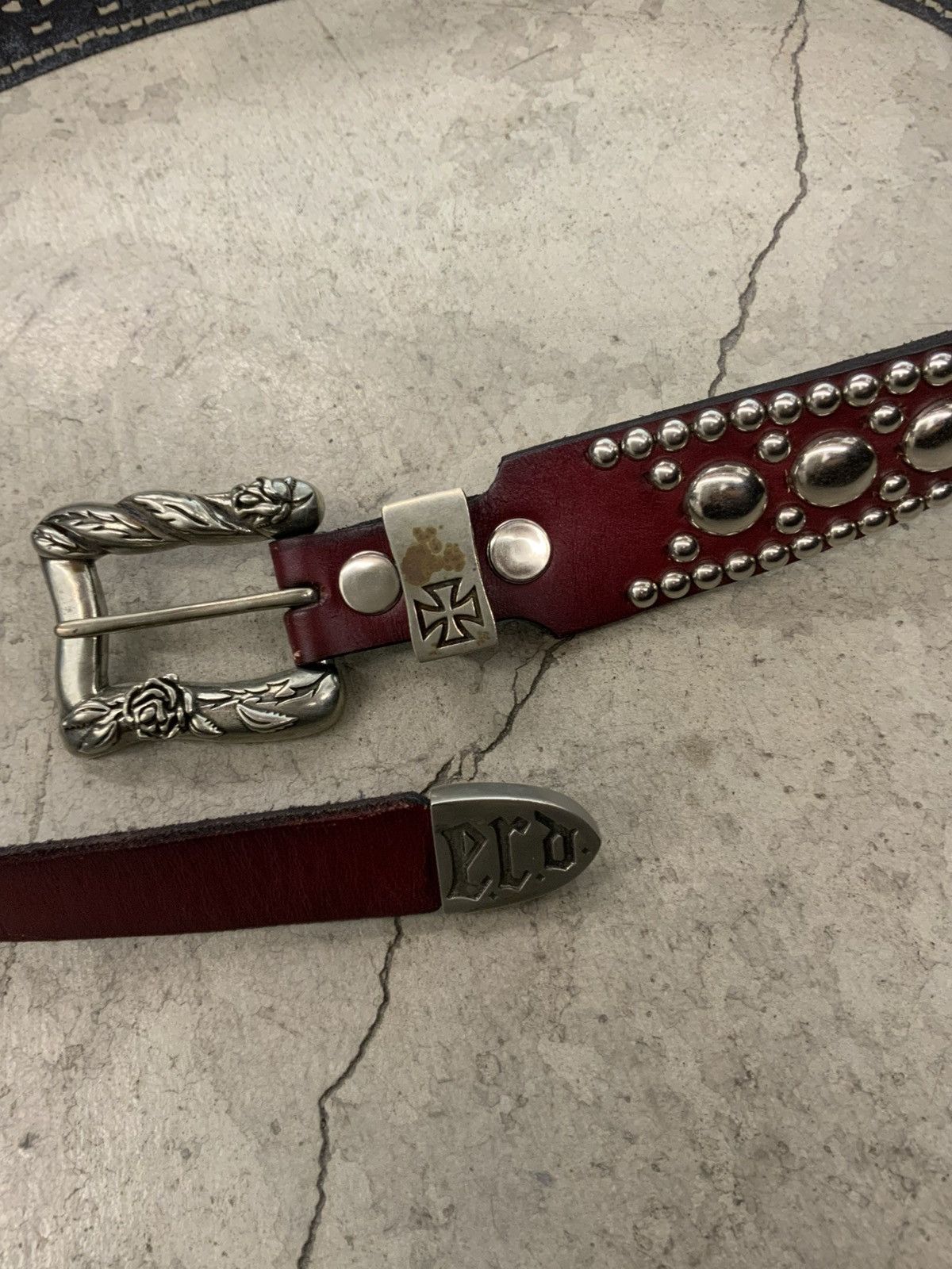 Enfants Riches Deprimes ENFANTS RICHES DEPRIMES GOODBYE JOHNNY LEATHER ERD BELT Size ONE SIZE - 3 Thumbnail