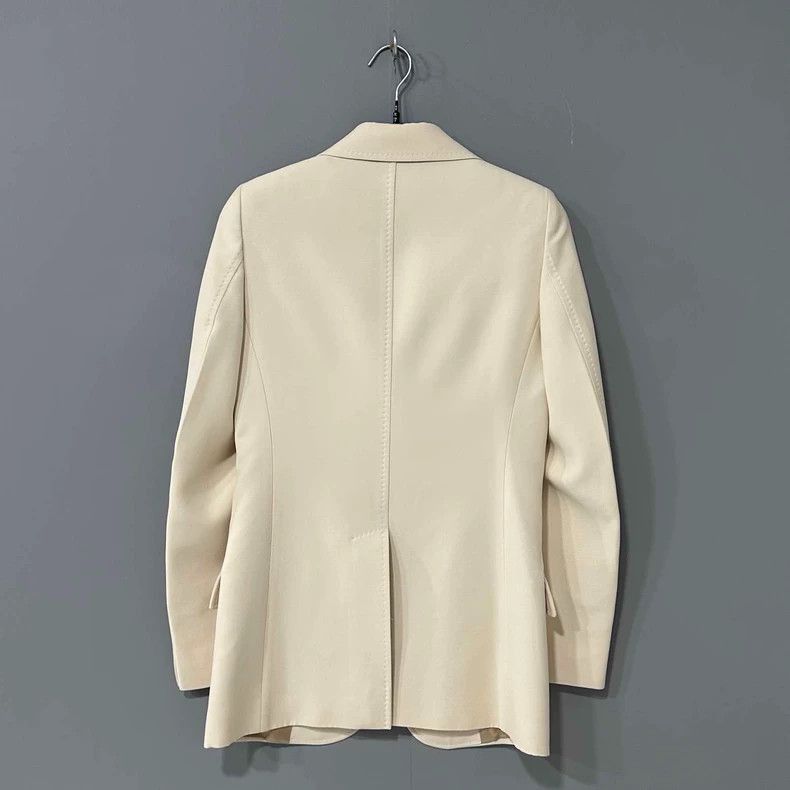 Gucci Gucci White Logo Embroidered Blazer-2506 Size US S / EU 44-46 / 1 - 3 Thumbnail