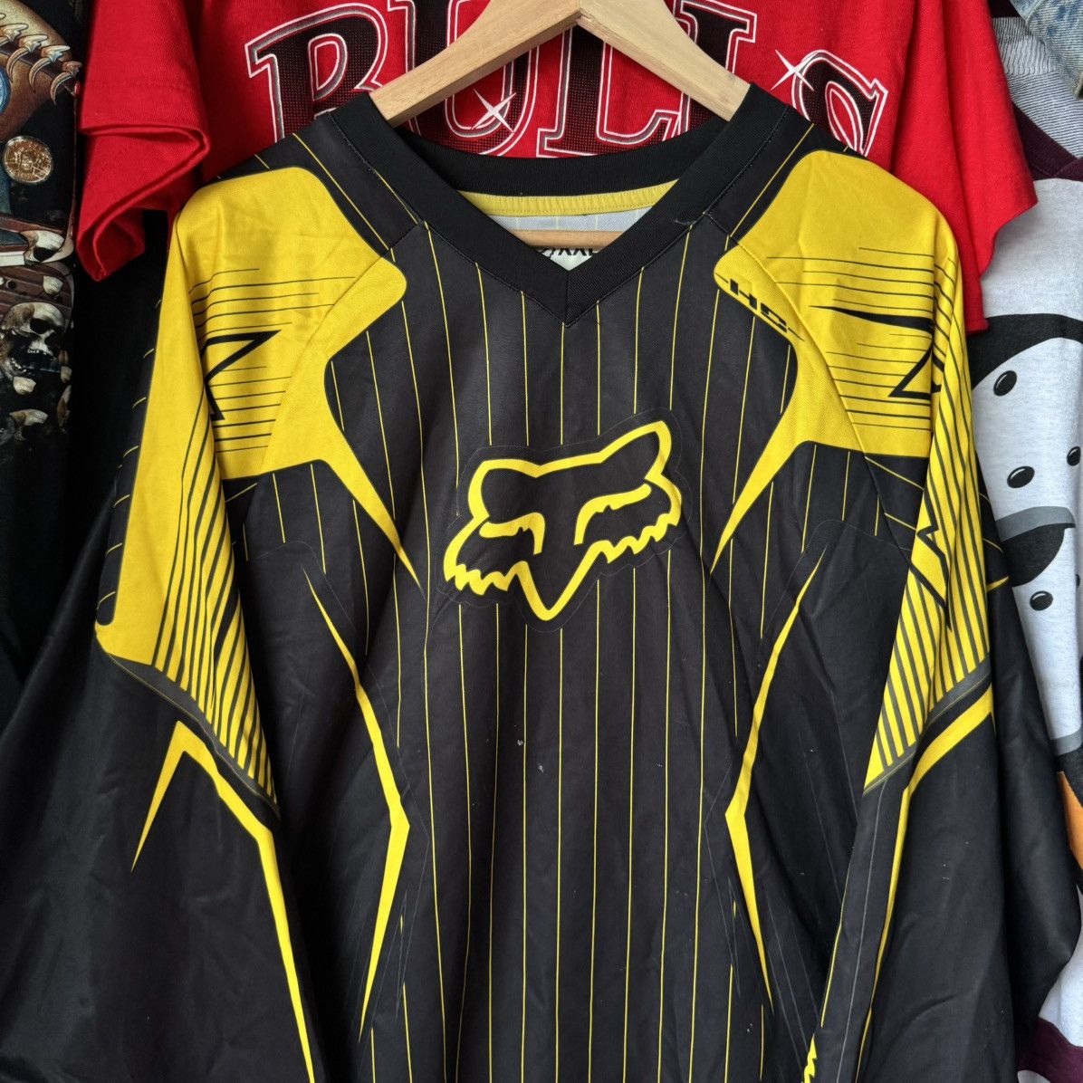 Drake × Fox Racing × Vintage FOX RACING VINTAGE LONG SLEEVE SHIRT JERSEY MOTOCROSS Y2K Size US XXL / EU 58 / 5 - 3 Thumbnail
