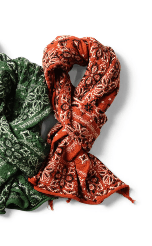 Kapital Shrinkable Wool Colorful BIG Mama Bandana Scarf Size ONE SIZE - 2 Thumbnail