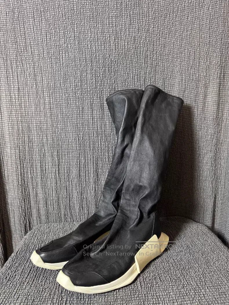 Rick Owens Rick Owens Tall Lamb Leather Tank Boots Size US 7 / EU 40 - 1 Thumbnail