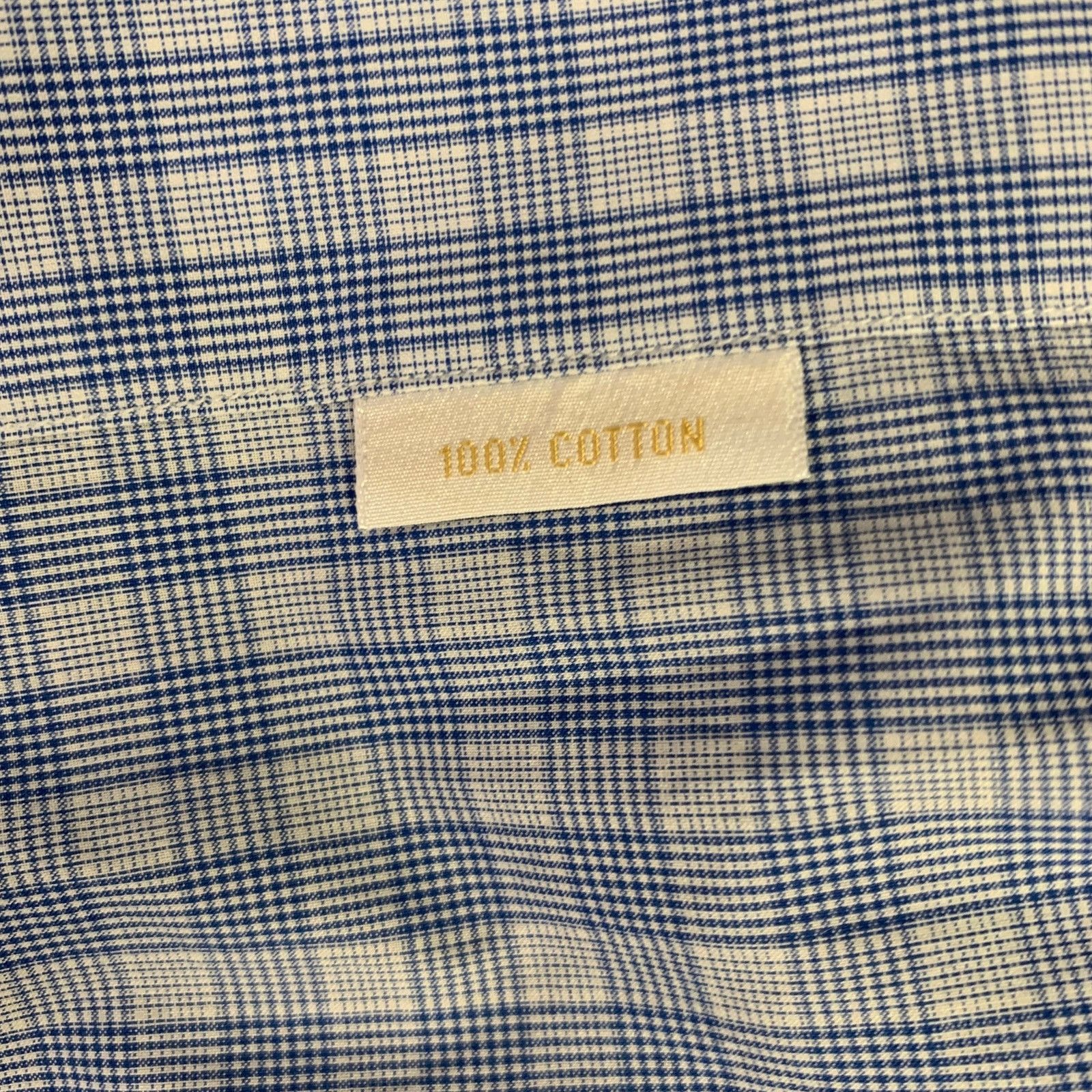 Brioni L Blue Light Blue Plaid Cotton Button Up Long Sleeve Shirt Size US L / EU 52-54 / 3 - 6 Thumbnail