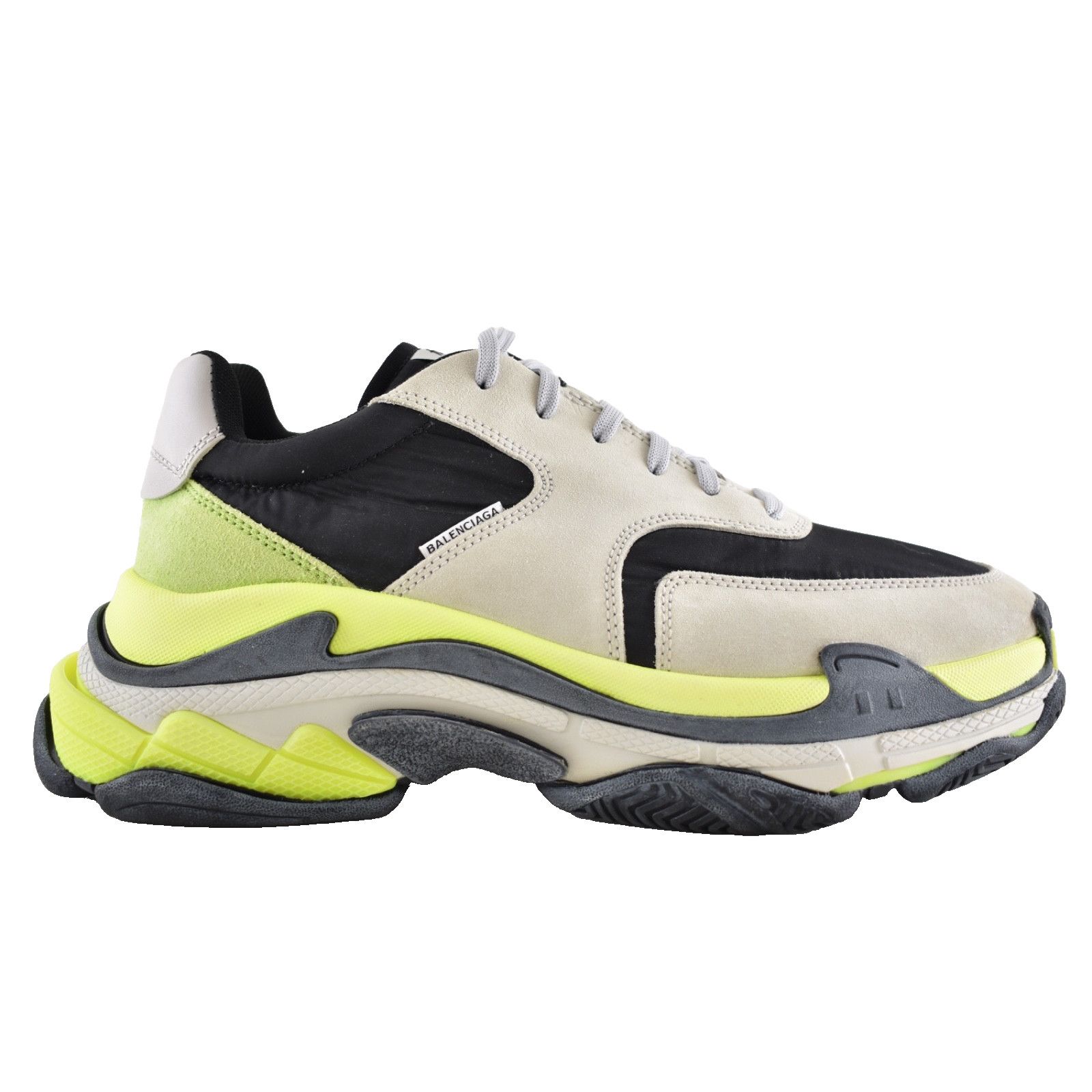 Balenciaga Balenciaga Triple S V2 Black Grey Jaune Sneaker 44 11 Size US 11 / EU 44 - 1 Thumbnail