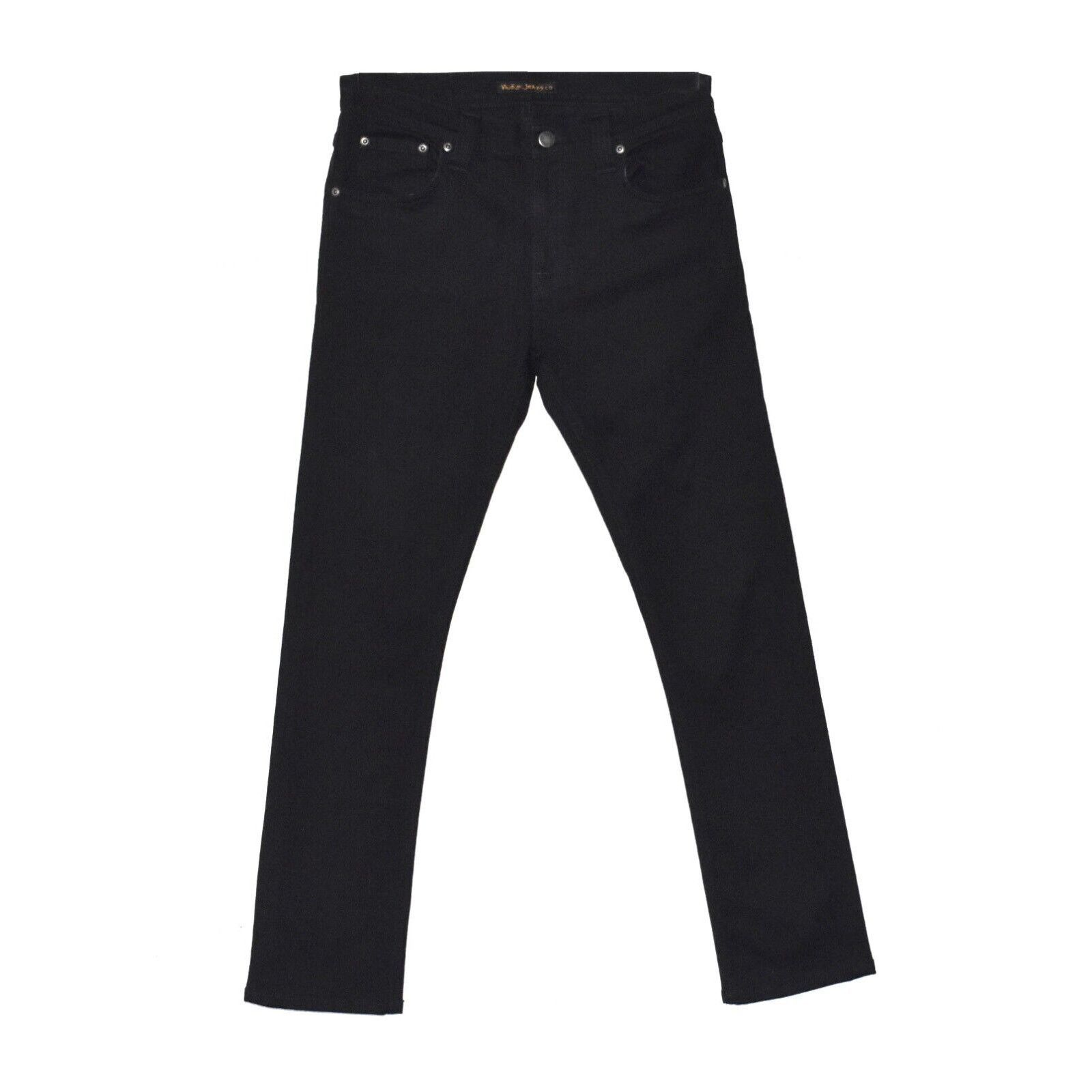 Nudie Jeans NUDIE NJ3774 Tube Tom Organic Cotton Black Skinny Jeans W30 Size US 30 / EU 46 - 1 Thumbnail