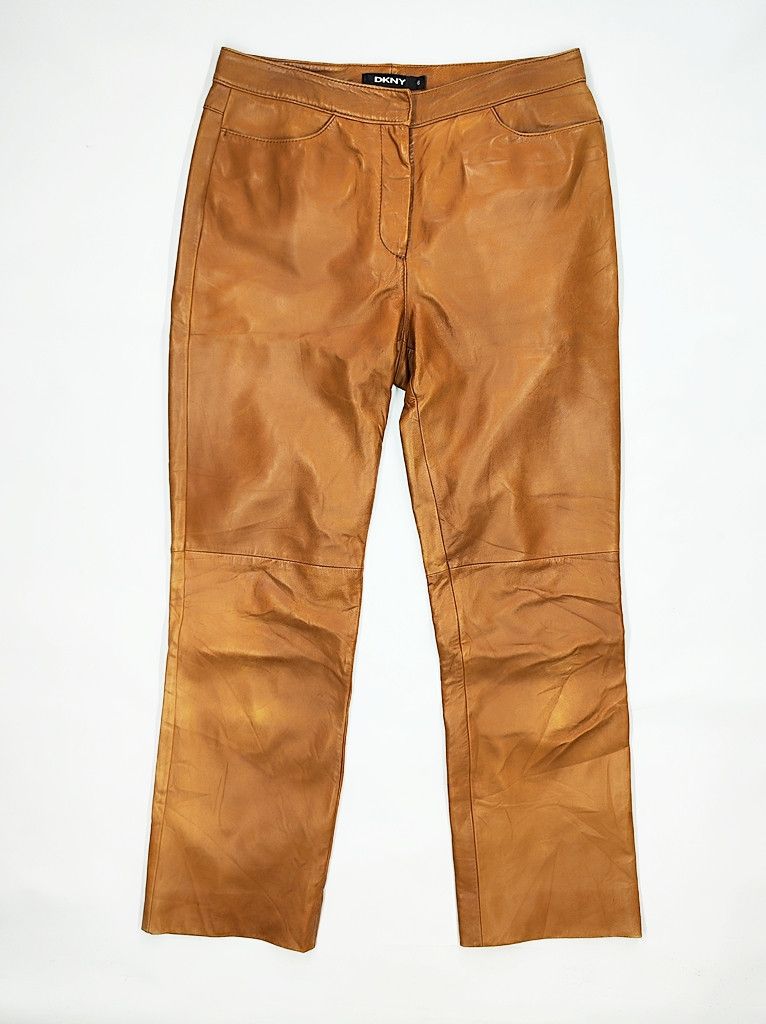 DKNY DKNY sheep skin full leather biker pant waist 30 inch Size 30" / US 8 / IT 44 - 1 Thumbnail