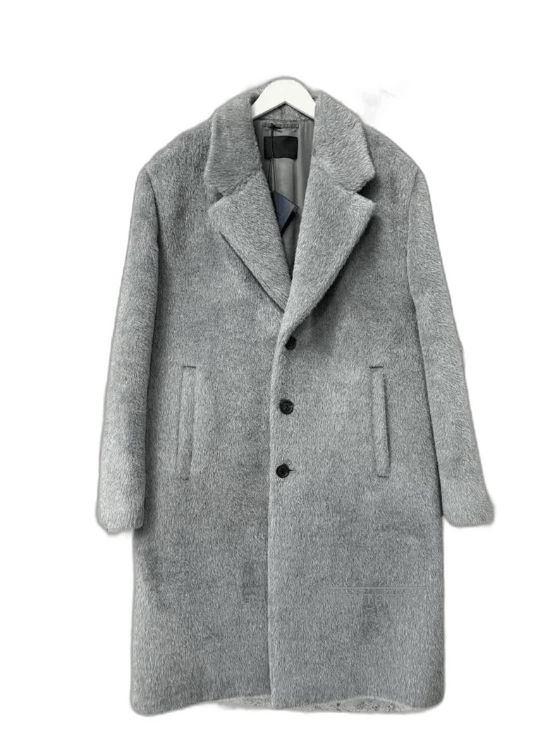 Prada Prada Gray Mohair Overcoat. Size US L / EU 52-54 / 3 - 1 Thumbnail